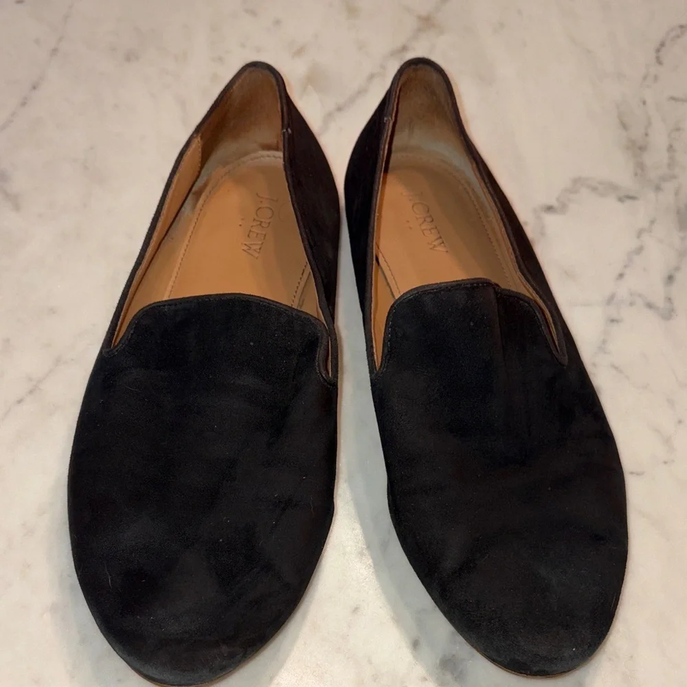 J. Crew Women's Classic Black Loafers 9.5 - Picture 1 of 5